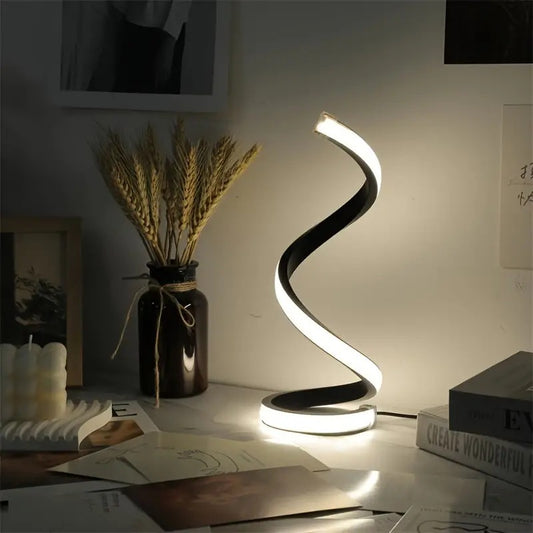 USB-Powered Minimalist Spiral Lamp