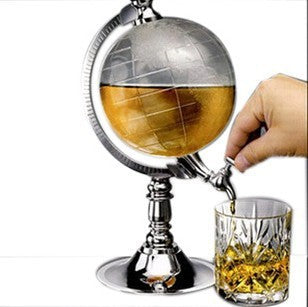 Chrome-Plated Globe Liquor Dispenser