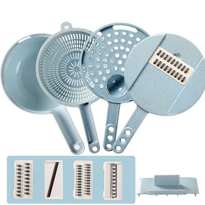 All-in-One Slicer, Grater & Drain Bowl Kitchen Set