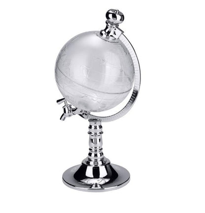 Chrome-Plated Globe Liquor Dispenser