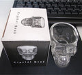Hand-Blown Skull Glass