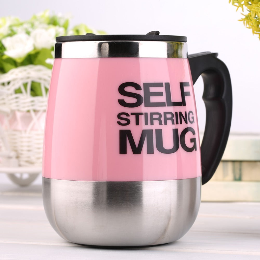 Battery-Powered Self-Stirring Mug