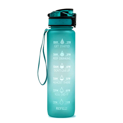 Motivational Time Marker Water Bottle