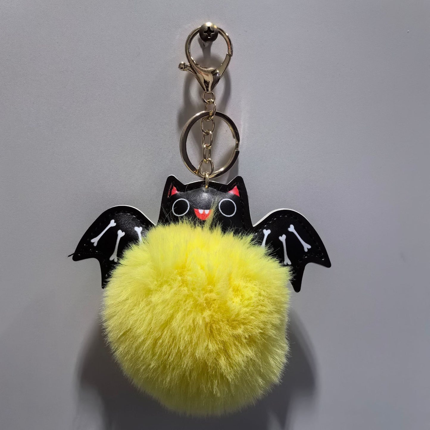 Cute Fluffy Bat Keychain