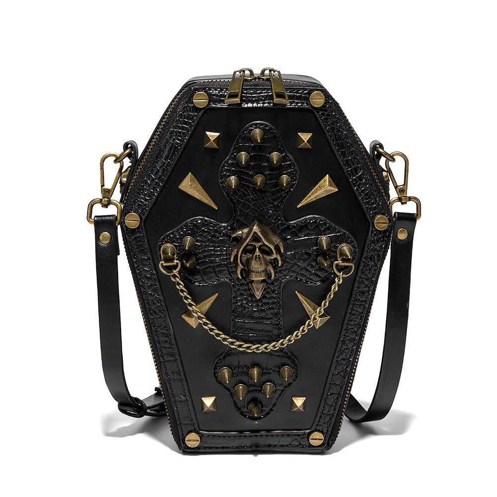 Dark Style Coffin Shoulder Bag