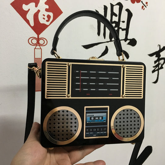 Glossy Acrylic Radio Crossbody