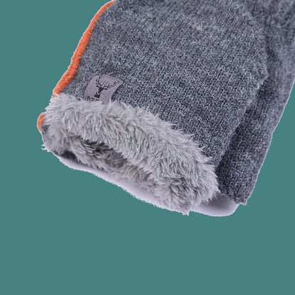 Rechargeable Heated Half Finger Flip Gloves