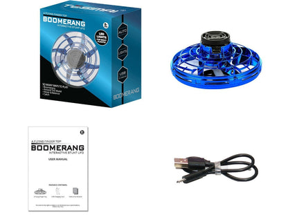 Tesimai Boomerang UFO Spinner Toy – LED Edition
