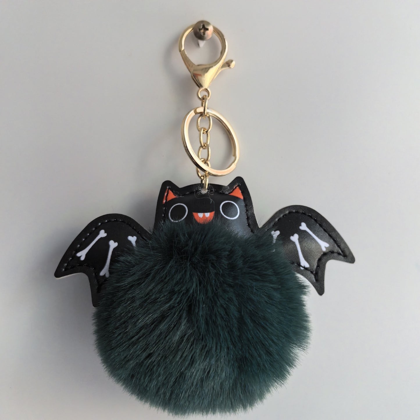 Cute Fluffy Bat Keychain