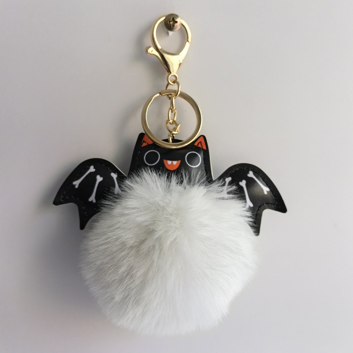 Cute Fluffy Bat Keychain