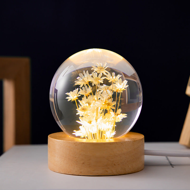 Dandelion & Daisy Floral Light Orb