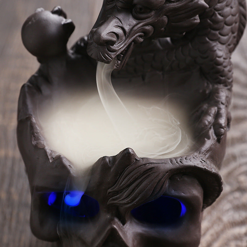 Haunted Skull LED Incense Fountain