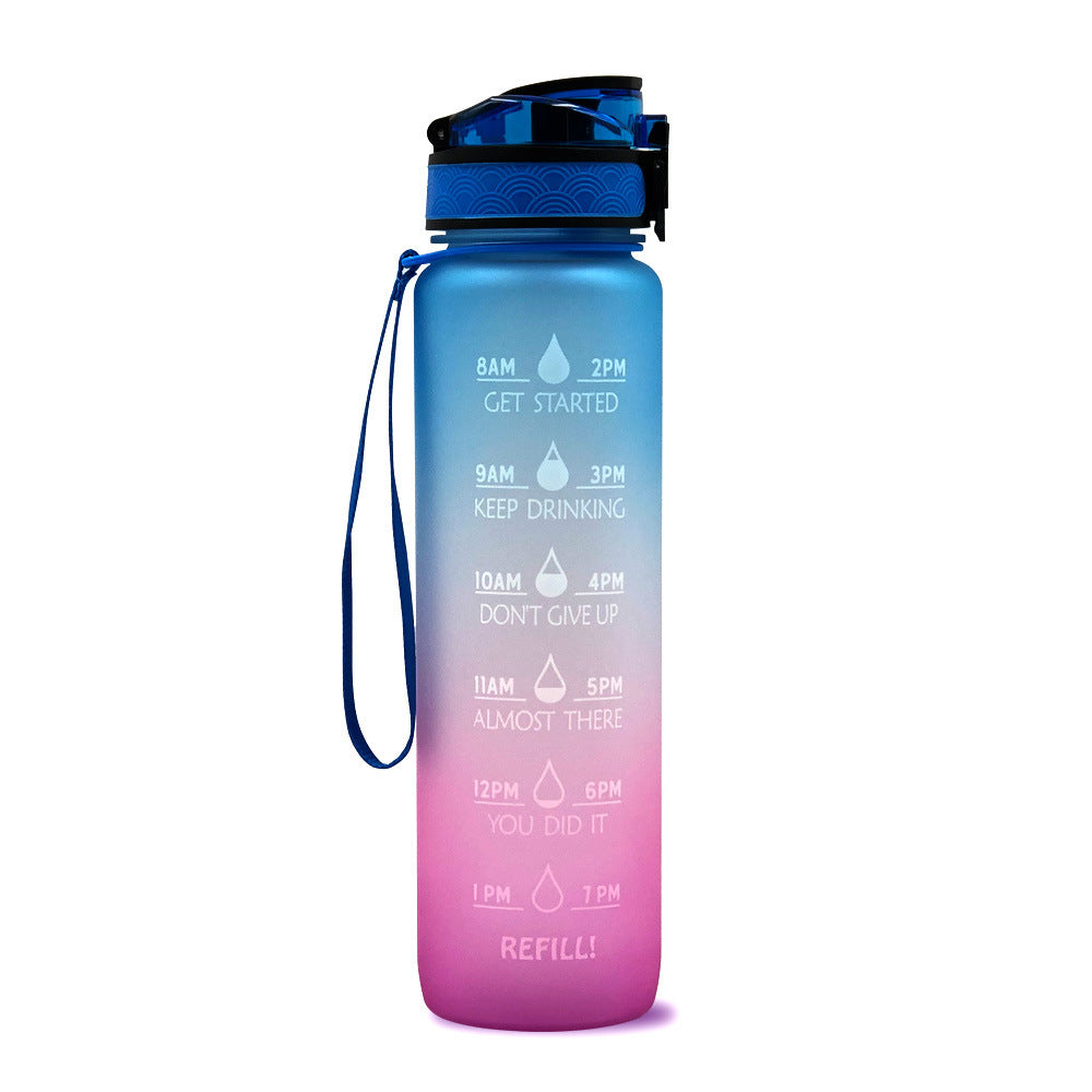 Motivational Time Marker Water Bottle