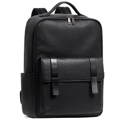 Executive Genuine Leather Laptop Backpack