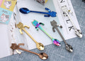 Hanging Cat Stainless Steel Spoon — Set of 6