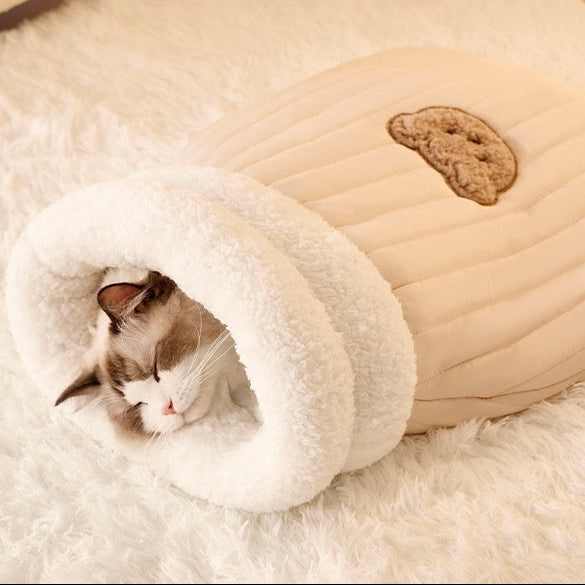 Cozy Fleece Cat Sleeping Sack