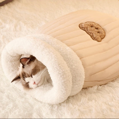 Cozy Fleece Cat Sleeping Sack