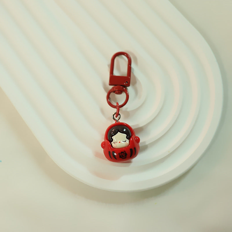 Cartoon Dolls Resin Keychains