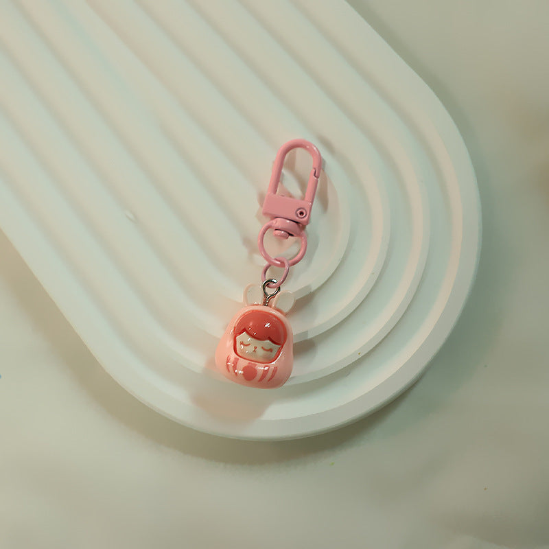 Cartoon Dolls Resin Keychains
