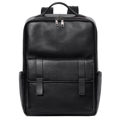 Executive Genuine Leather Laptop Backpack