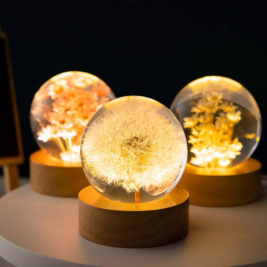 Dandelion & Daisy Floral Light Orb