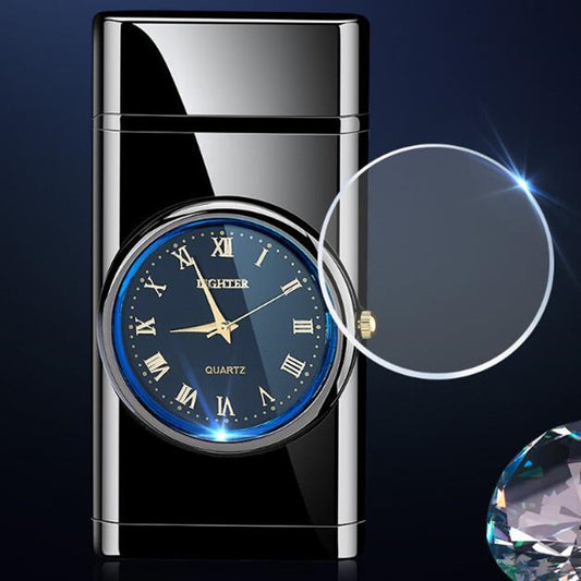 LED Watch + Windproof Lighter Combo