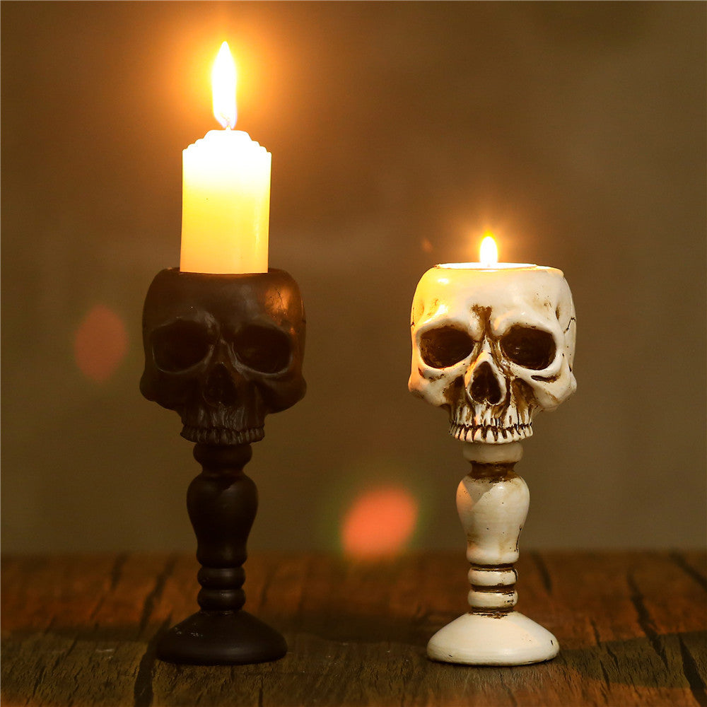 Skull Column Candlestick