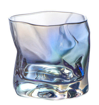 Melted Crystal Whiskey Glass