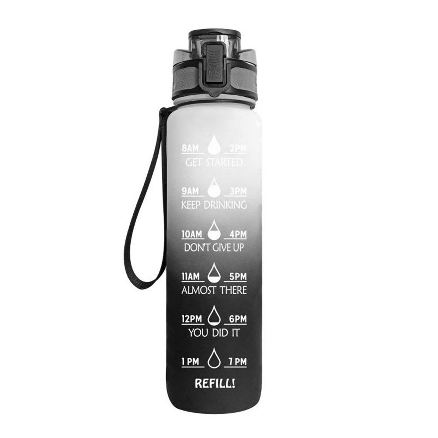 Motivational Time Marker Water Bottle