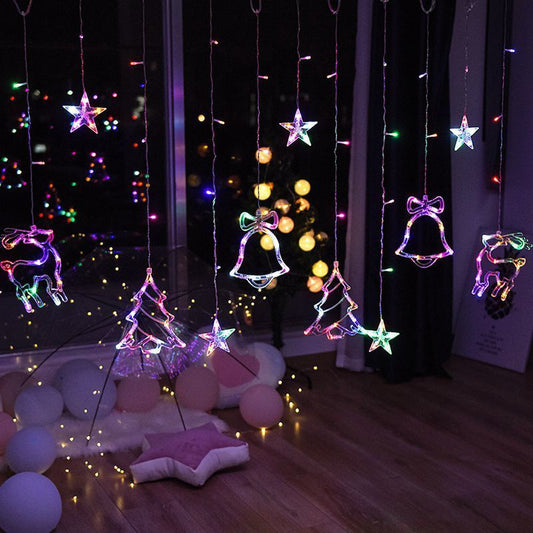Holiday Curtain String Lights