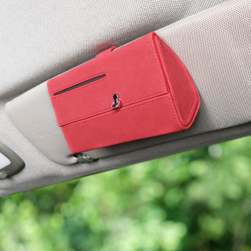 Magnetic Suede Car Storage Box
