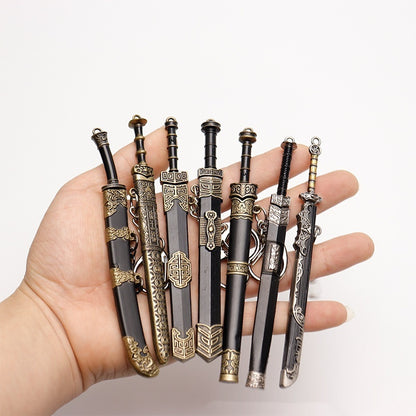 Alloy Ancient Sword Replica Keychain