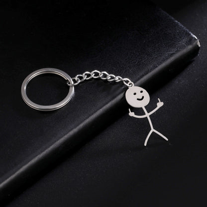 F#$! U Smiling Face Keychain