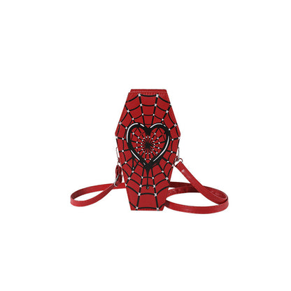 Spider Heart Coffin Crossbody