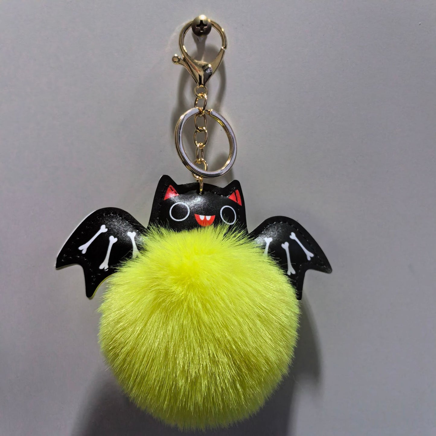 Cute Fluffy Bat Keychain