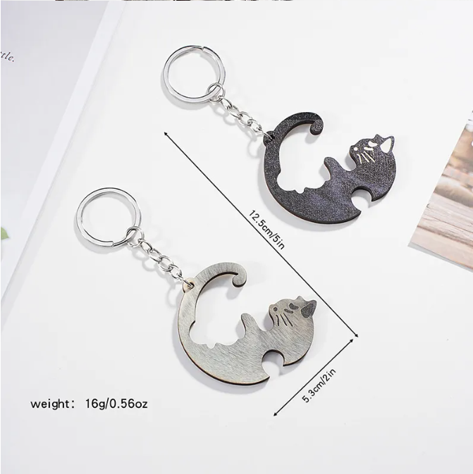 Animal Keychains Matching Couple Set