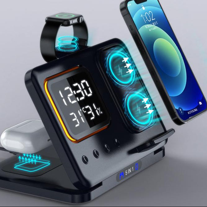 Foldable 5-in-1 Wireless Charging Station