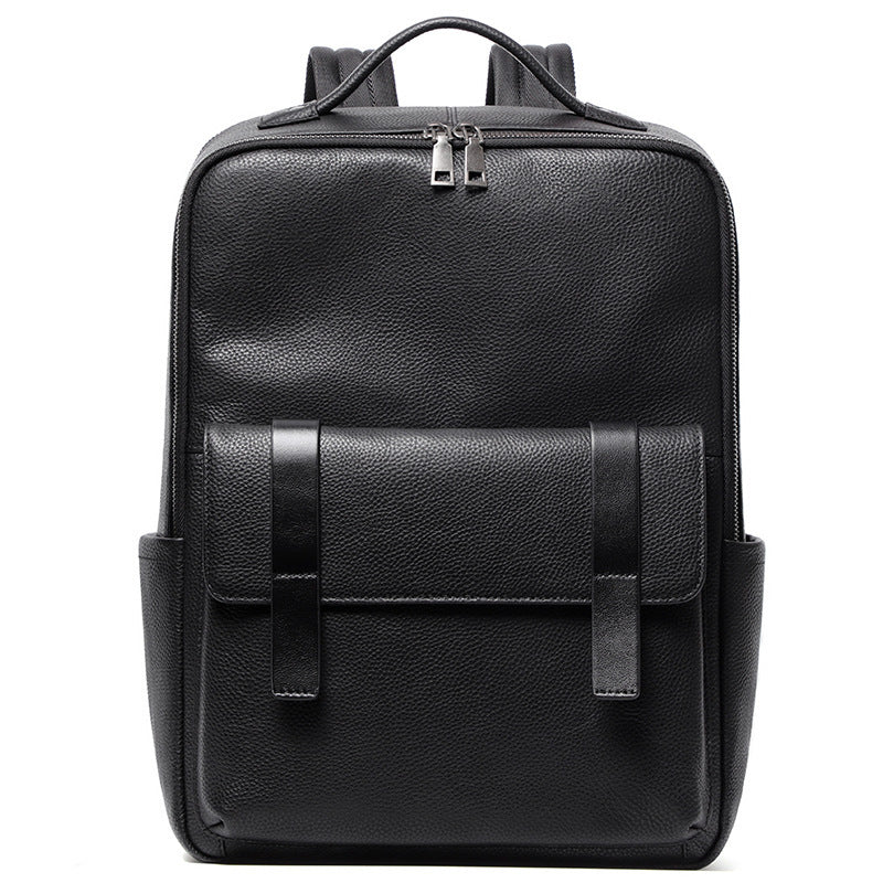 Executive Genuine Leather Laptop Backpack