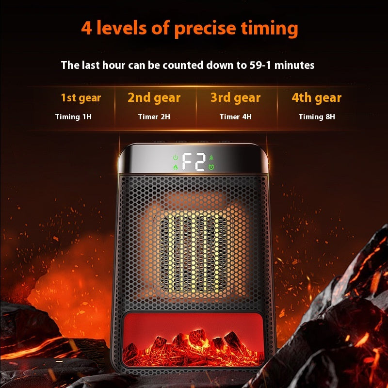 1500W 3D Flame PTC Fan Ceramic Portable Heater