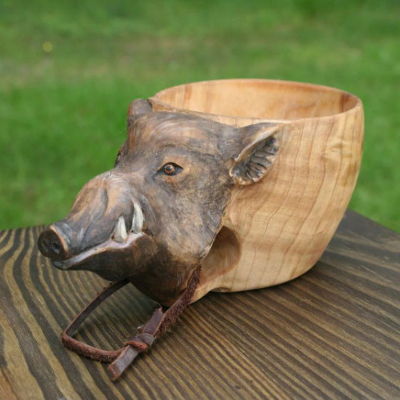 Handmade Scandinavian Kuksa Wooden Mug