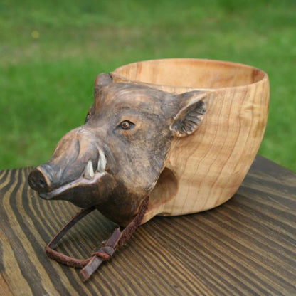 Handmade Scandinavian Kuksa Wooden Mug