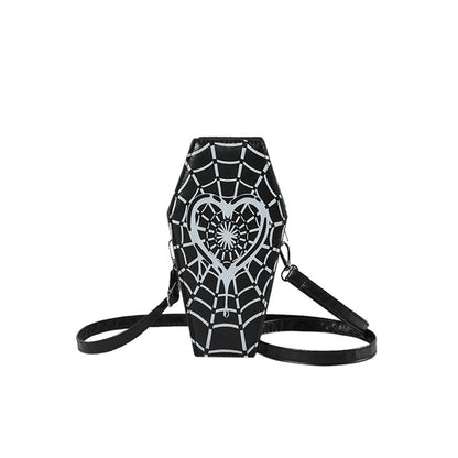 Spider Heart Coffin Crossbody