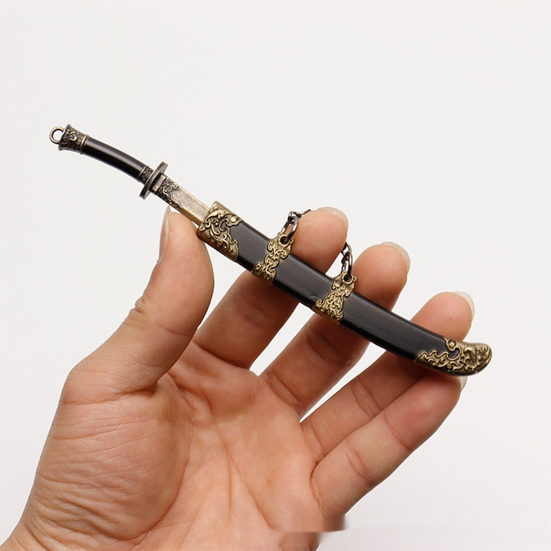 Alloy Ancient Sword Replica Keychain