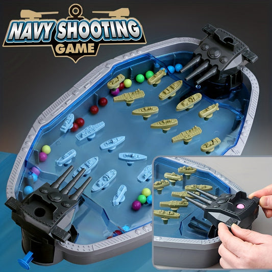 Navy Battleship Game 2-Player Shooting War Board-1