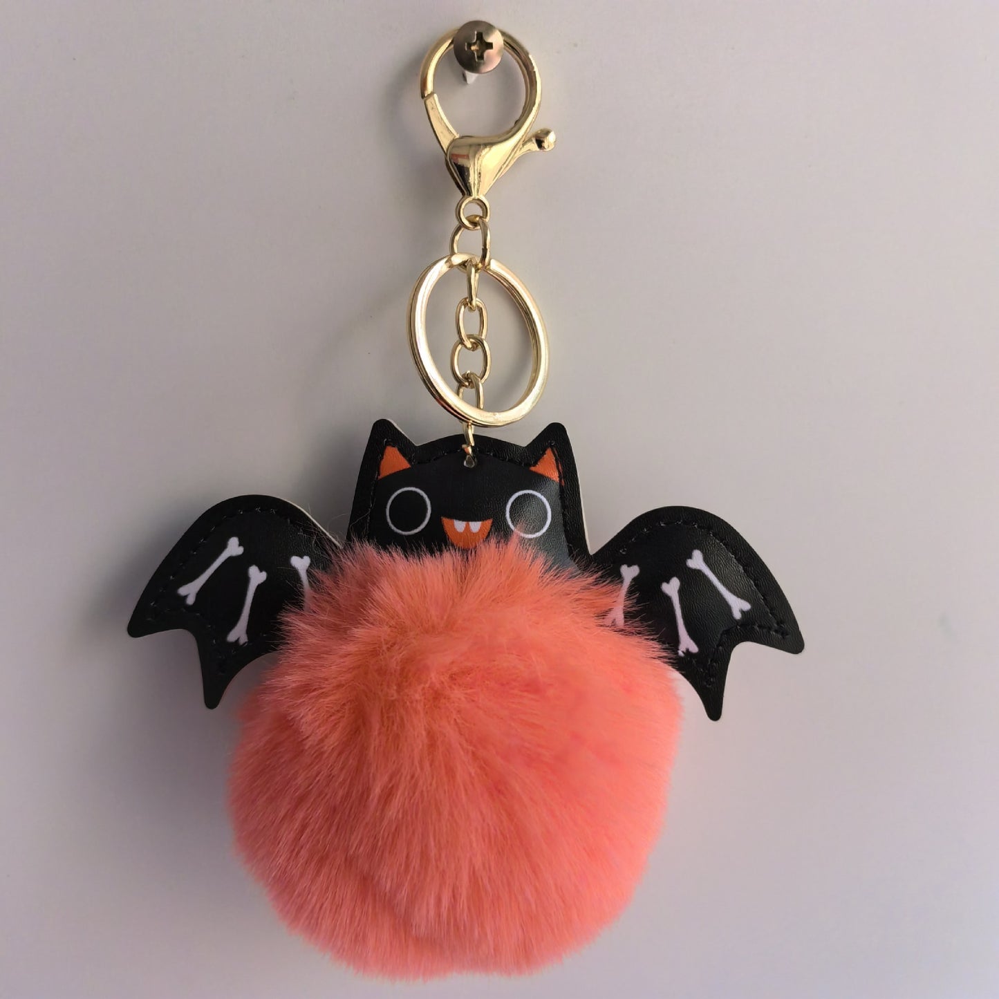 Cute Fluffy Bat Keychain