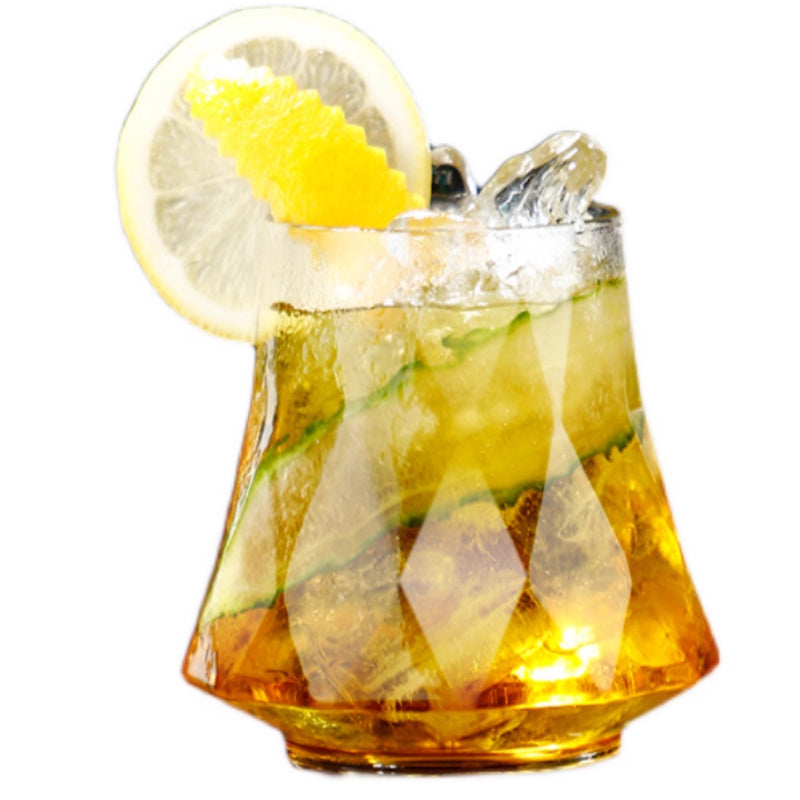Diamond Cut Cocktail Glass
