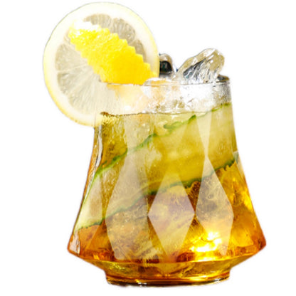 Diamond Cut Cocktail Glass