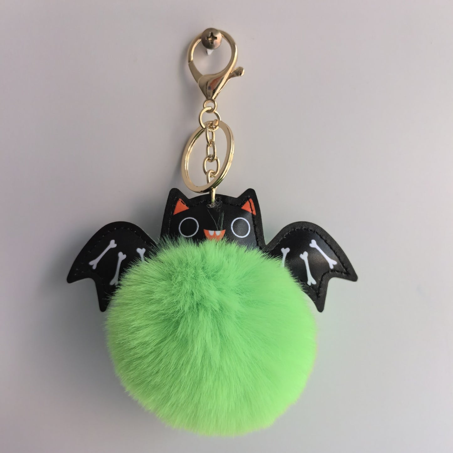 Cute Fluffy Bat Keychain