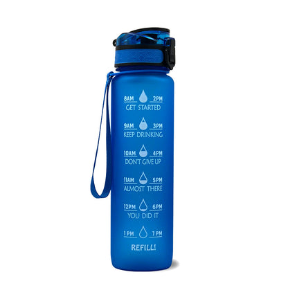 Motivational Time Marker Water Bottle