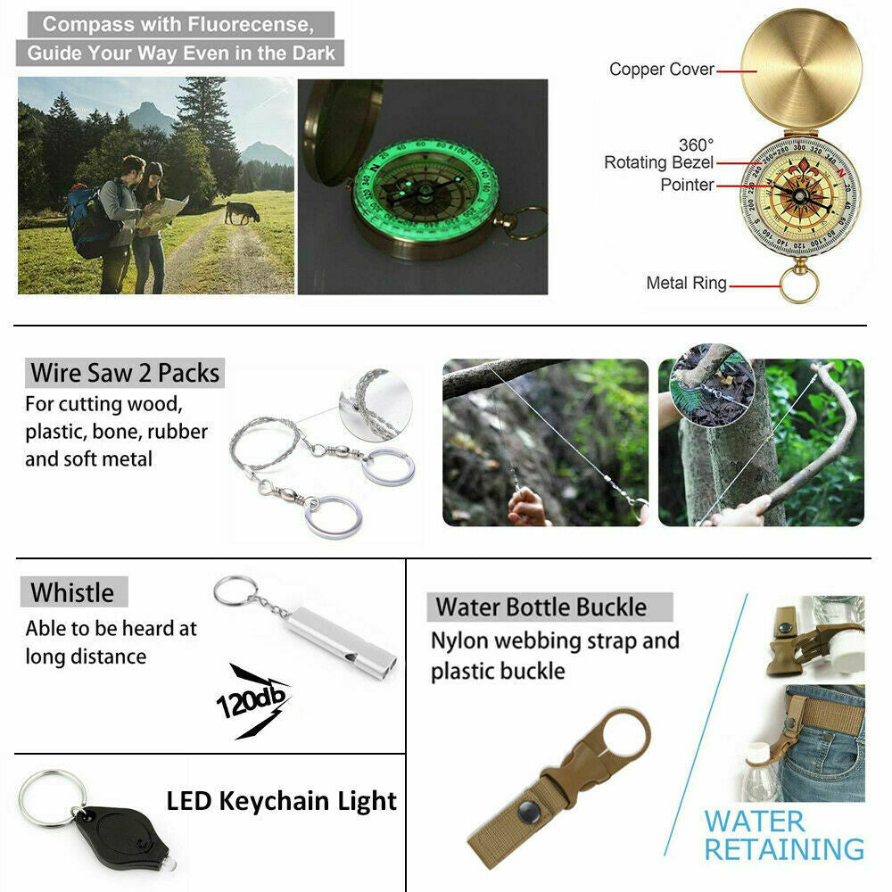 Outdoor Emergency Survival Set Box